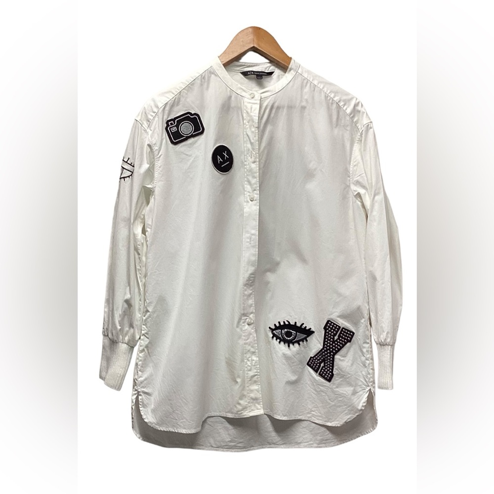 Armani Exchange Patch Blouse. Size Large - image 2